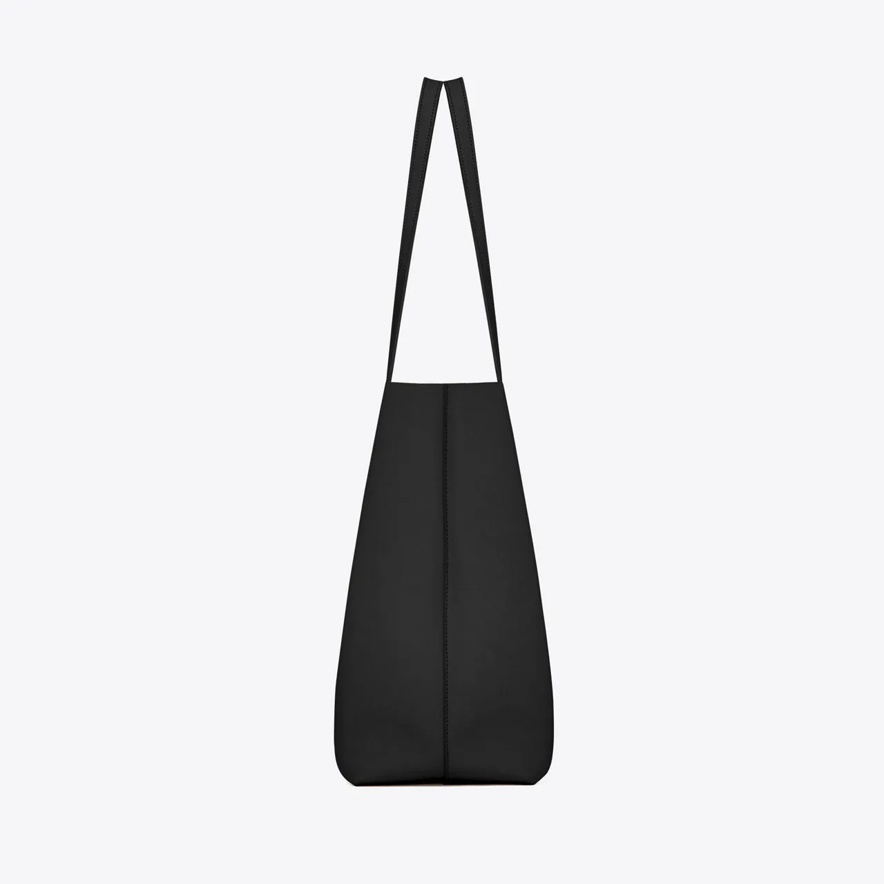 SAINT LAURENT Shopping East-West Leather Tote - BLACK