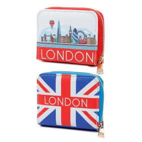 Small Zip Around Wallet - London Icons PUR81