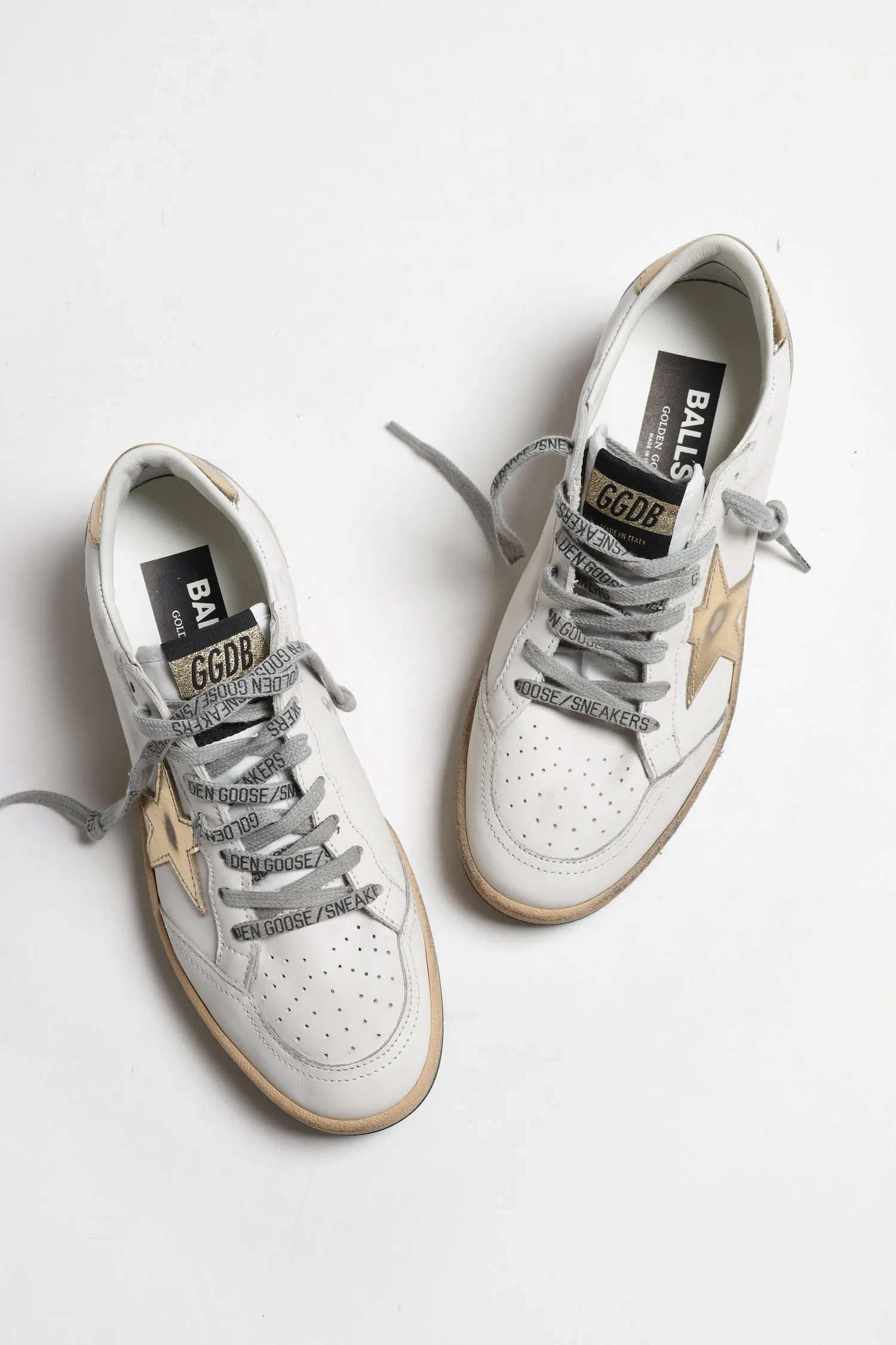 Sneaker Ballstar in Milk/Gold