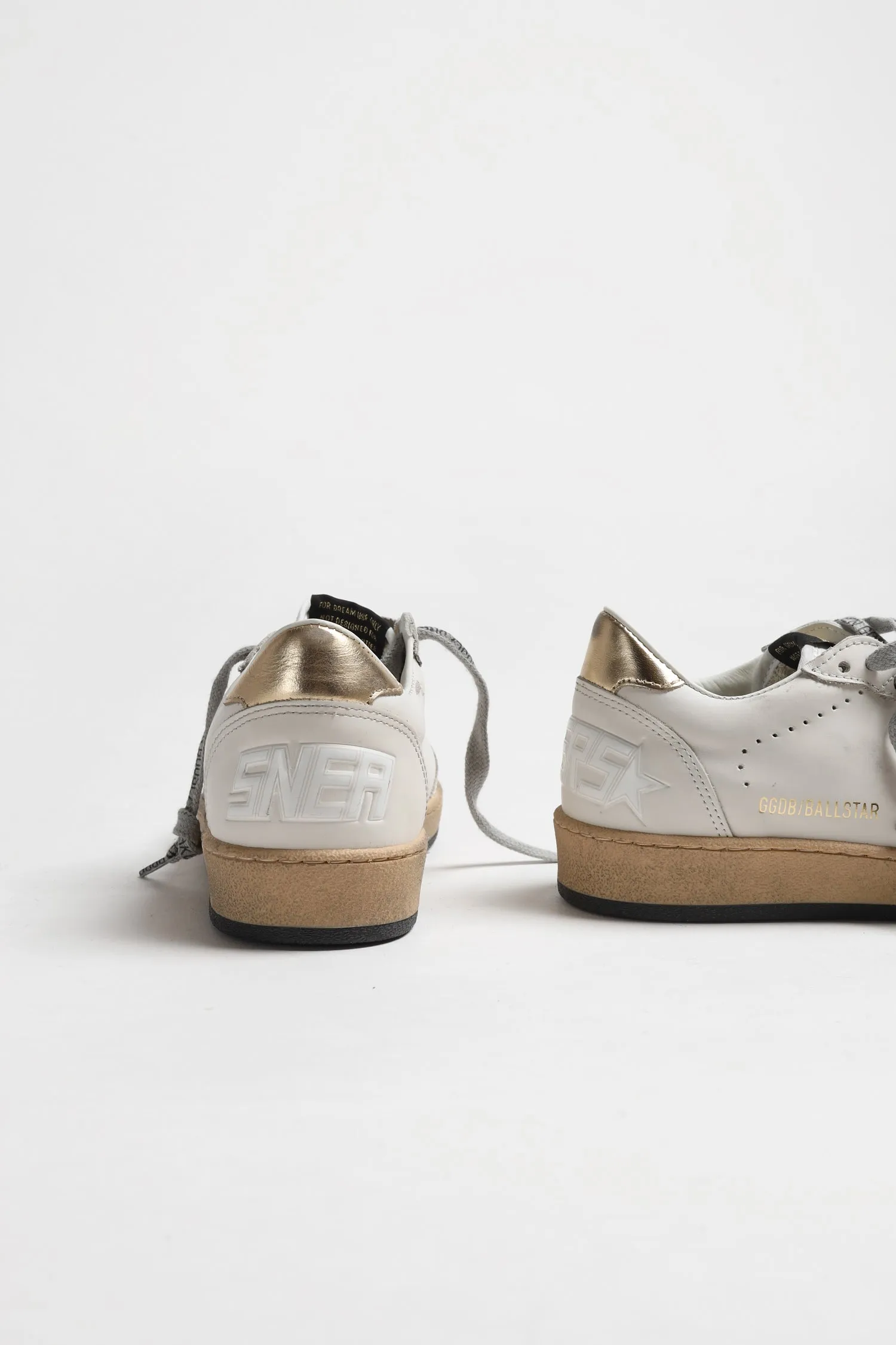 Sneaker Ballstar in Milk/Gold