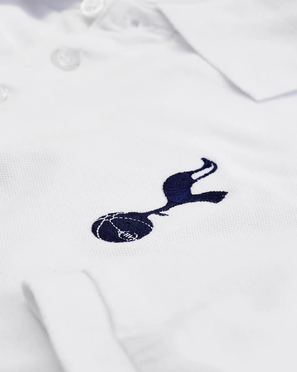 Spurs Mens White Essential Polo