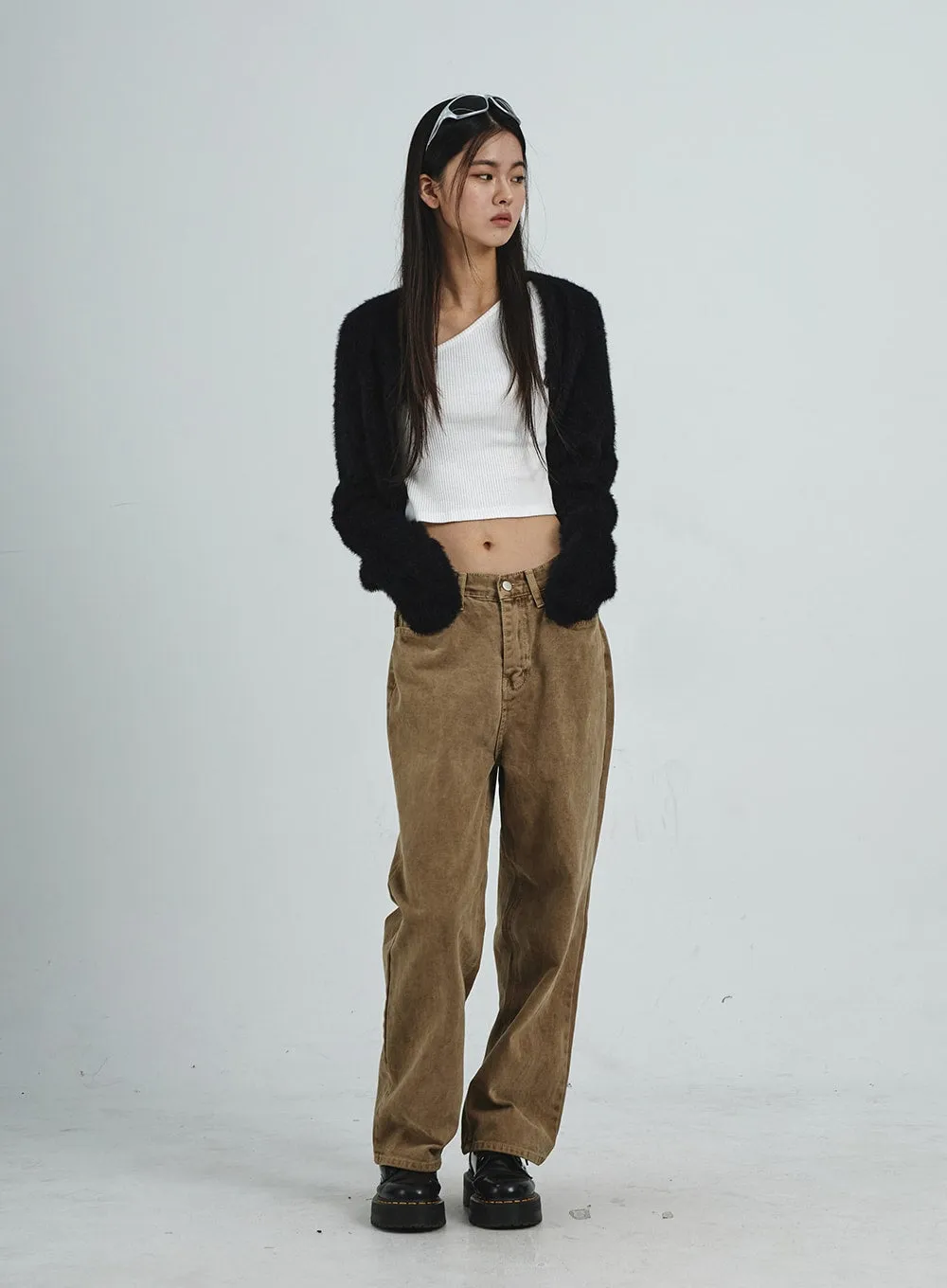 Straight Leg Wide Pants CD07