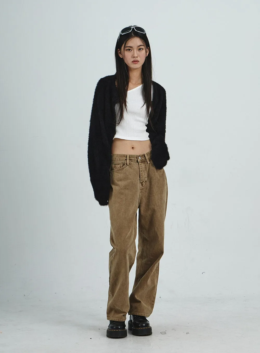 Straight Leg Wide Pants CD07