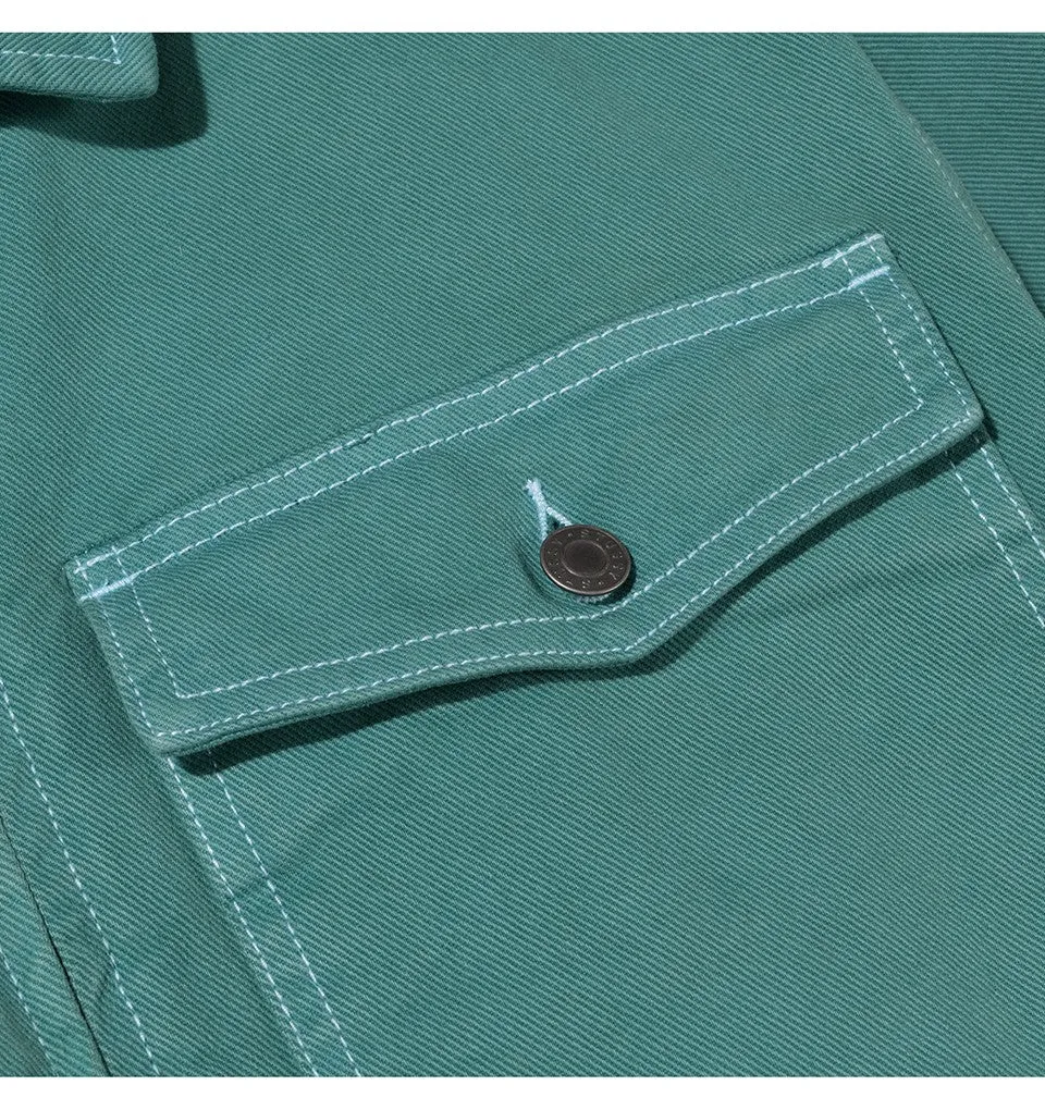 STSSY OVERDYED GARAGE JACKET // MINT