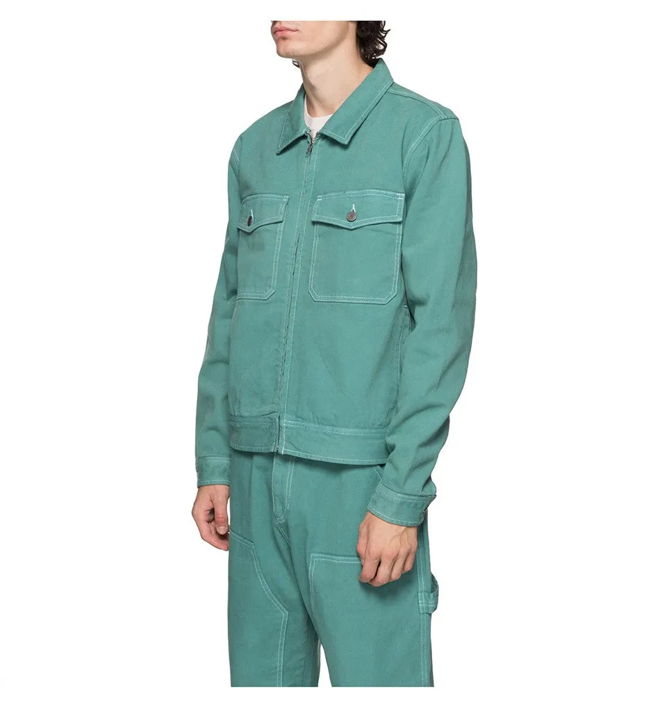 STSSY OVERDYED GARAGE JACKET // MINT