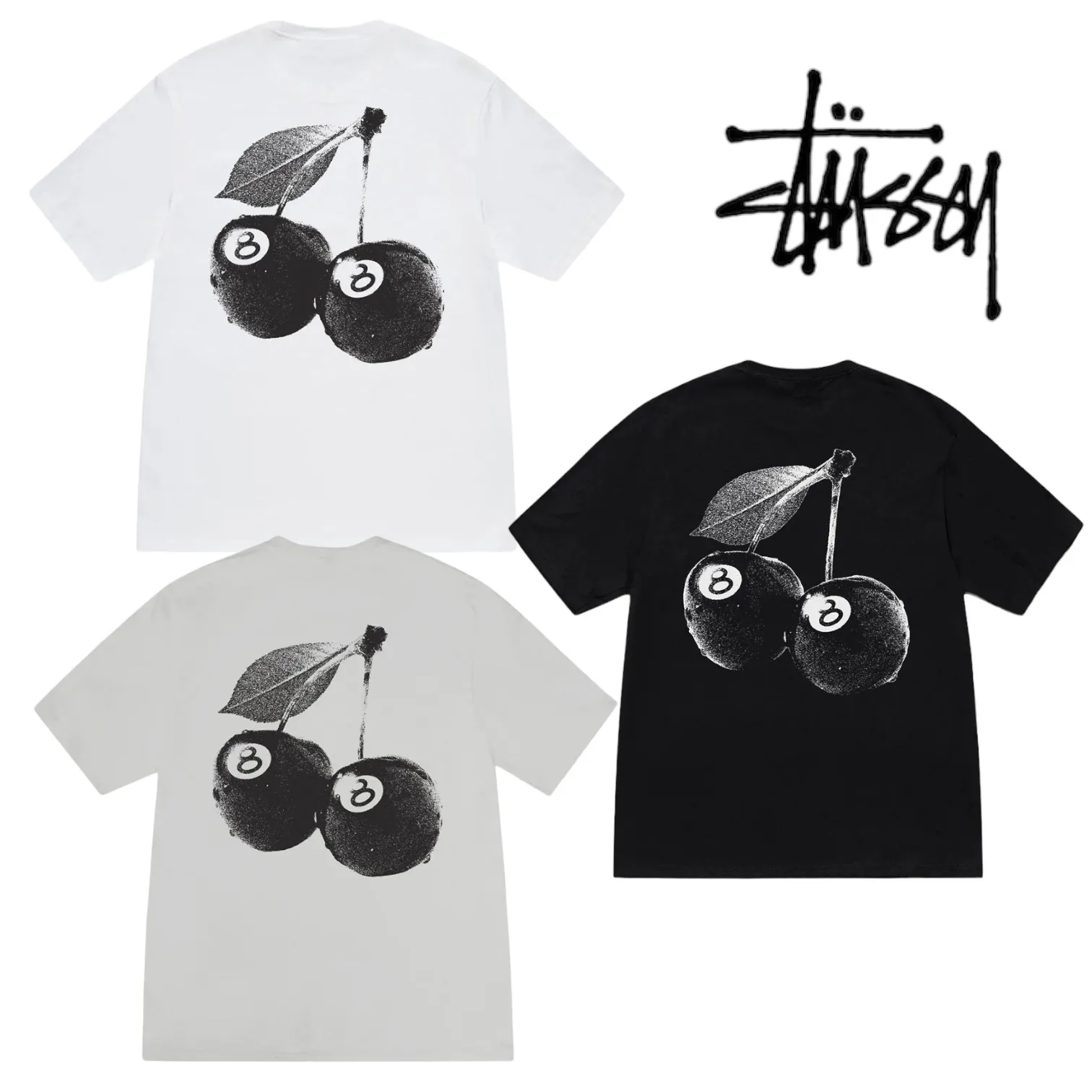 STUSSY  |Unisex Street Style Cotton Logo Skater Style T-Shirts