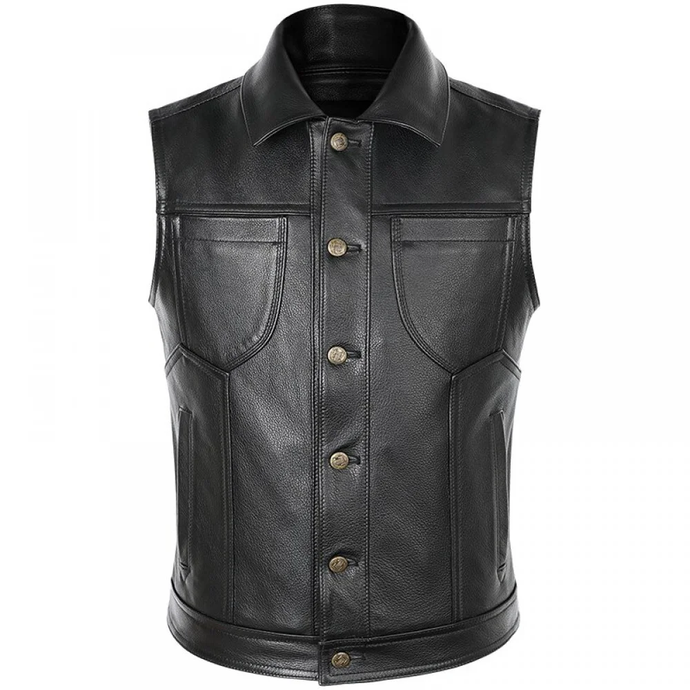 Stylish Leather Waistcoat