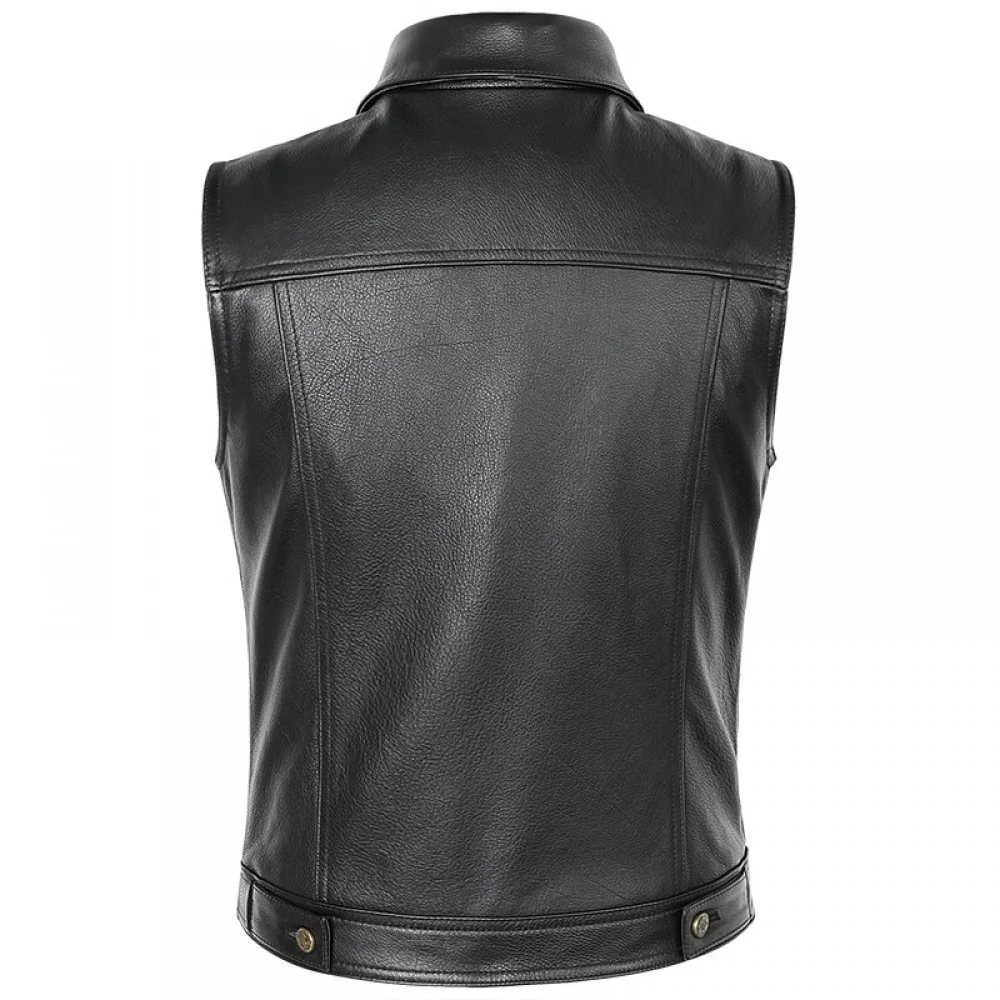 Stylish Leather Waistcoat