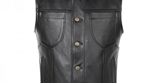 Stylish Leather Waistcoat