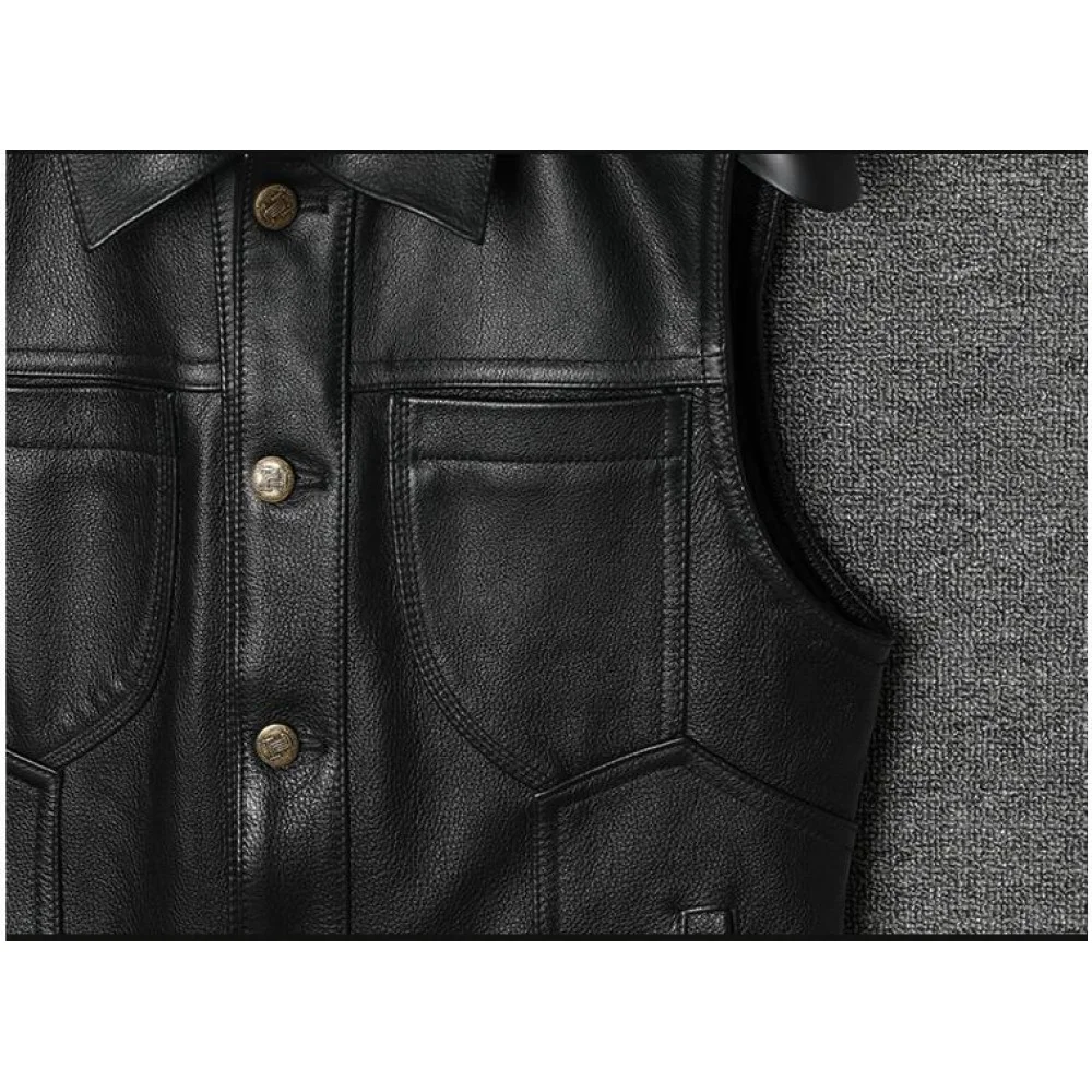 Stylish Leather Waistcoat