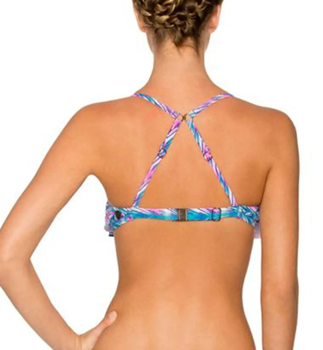 Swim Systems Double Strap Underwire Bikini w/ Removable Cups (A715) - Cascade