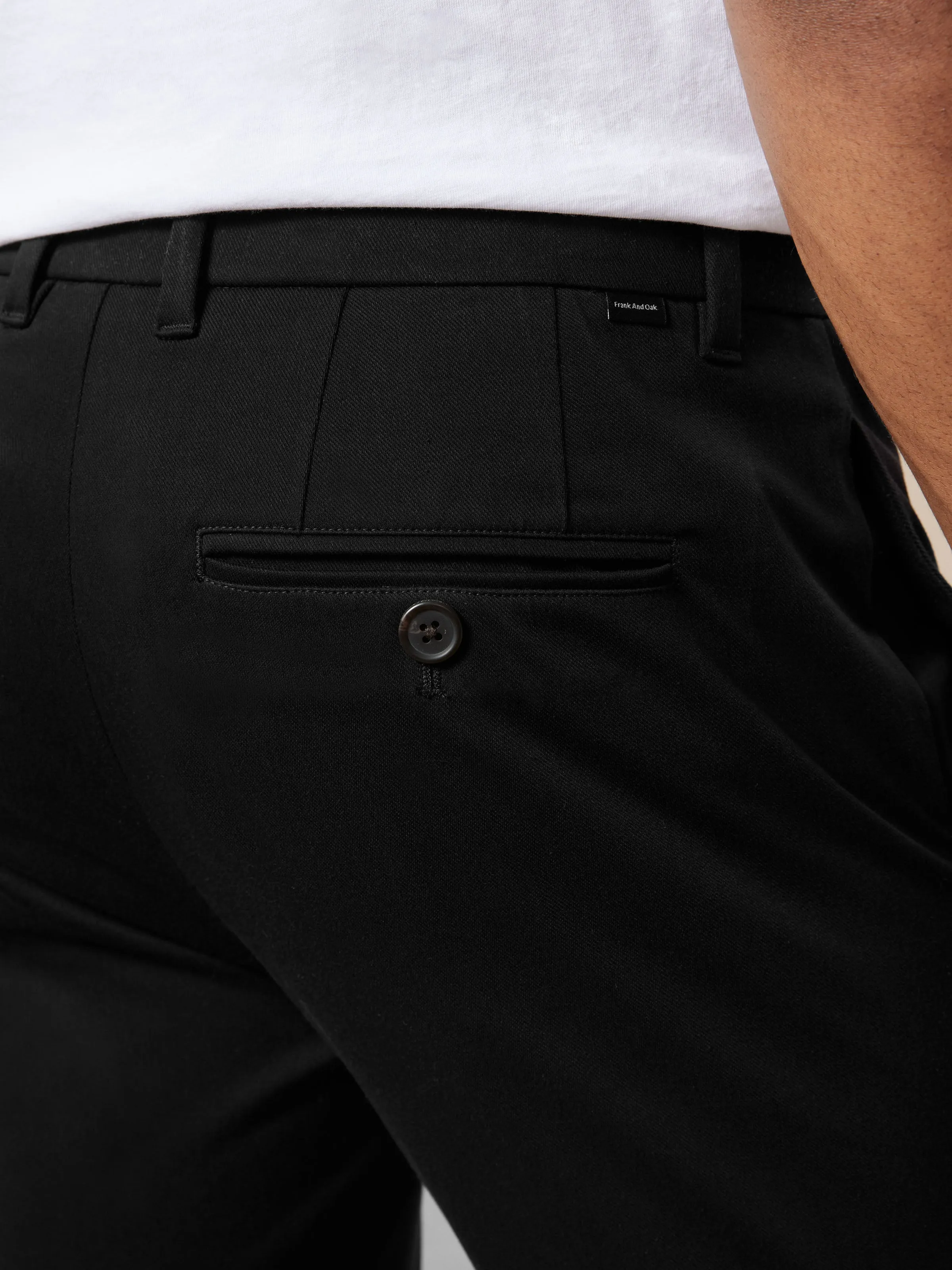 The Colin Tapered Flex Pant in Black