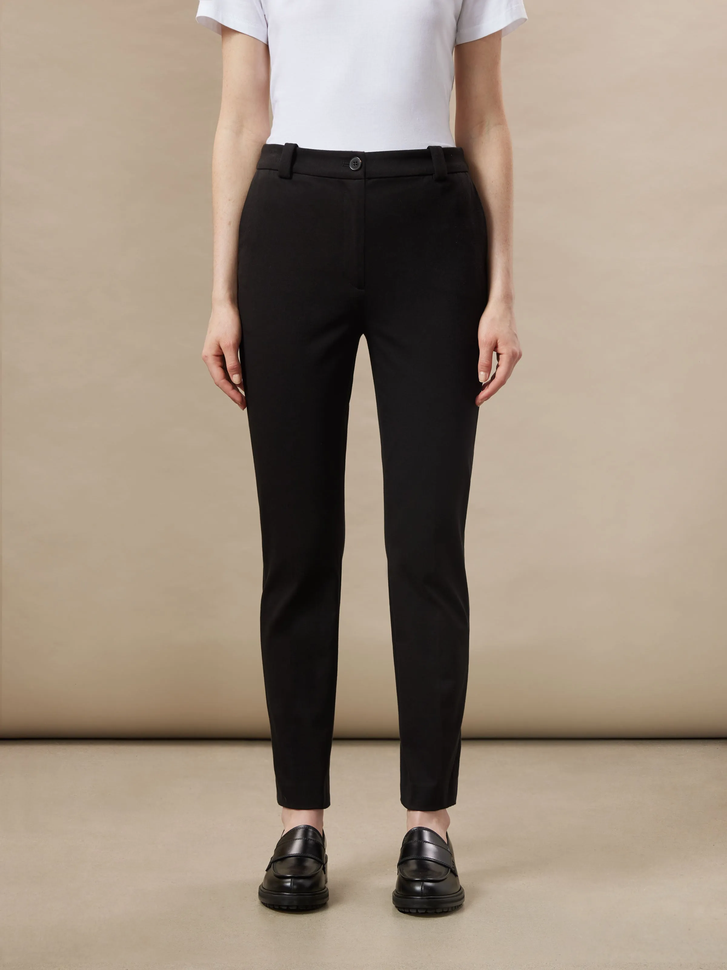 The Eleanor Slim Flex Pant in Black