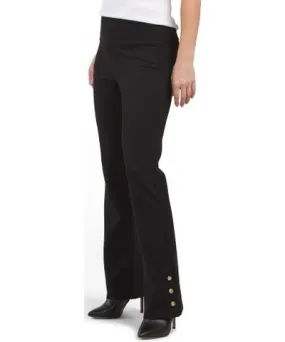 Tj Maxx Placket Hem Pants With Gold Snap For Women