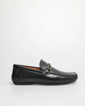 Tomaz C482 Buckle Moccasins (Black)