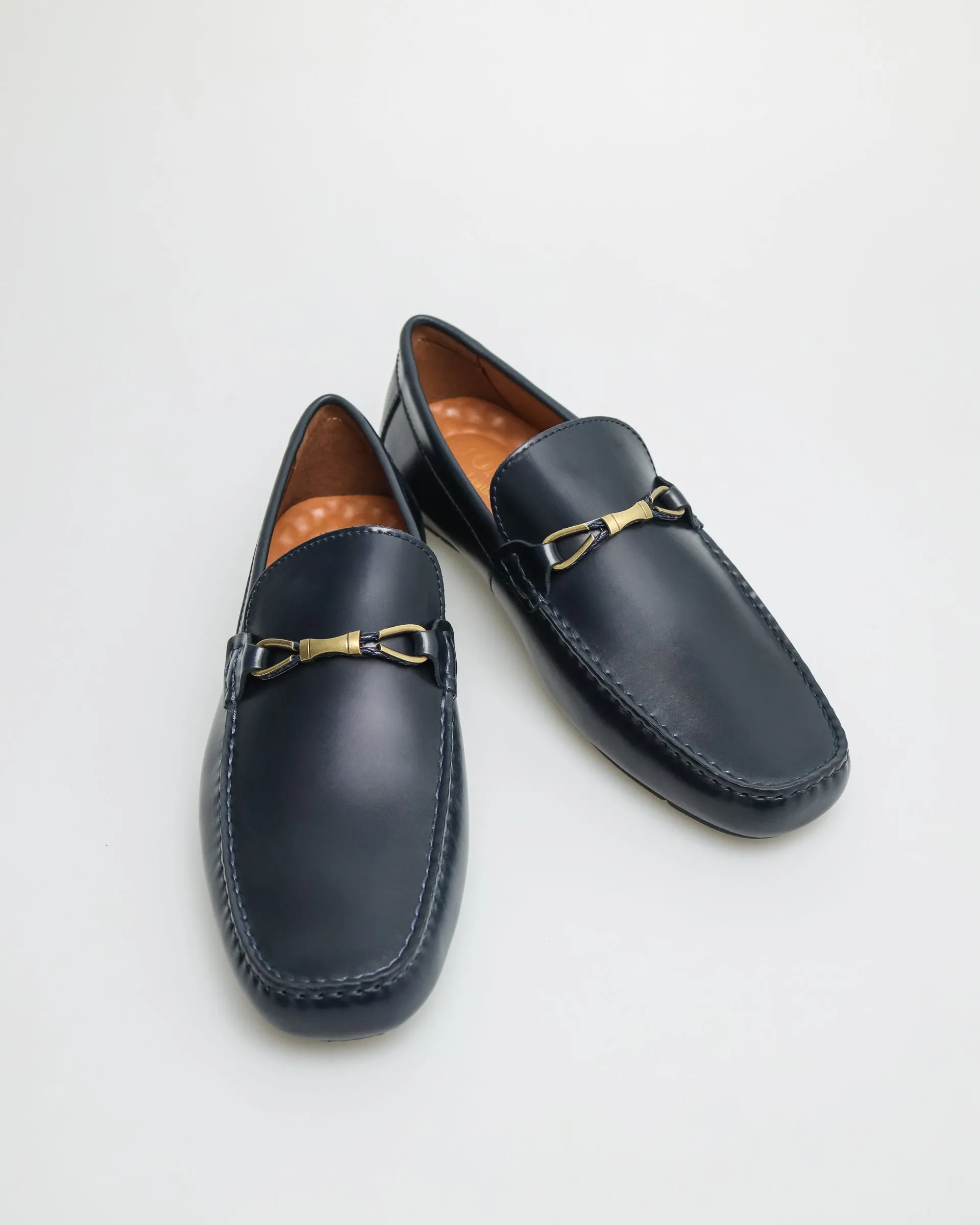 Tomaz C482 Buckle Moccasins (Navy)