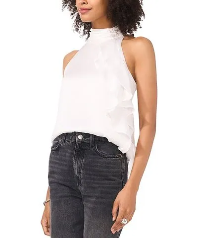 Vince Camuto Shirred Satin Tank