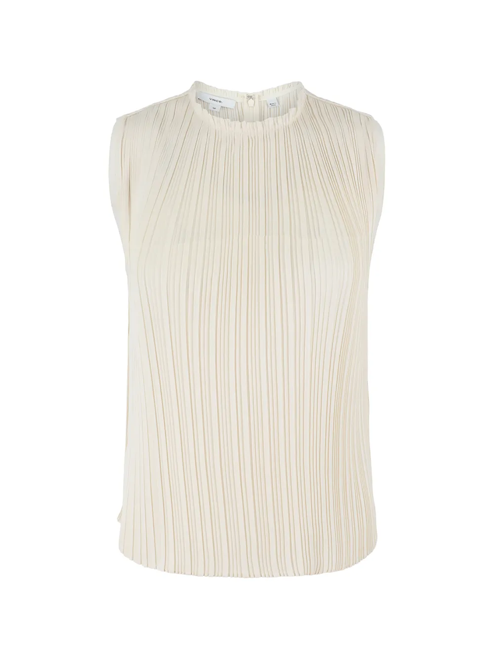 Vince Pleated Crew Neck Shell in Bell