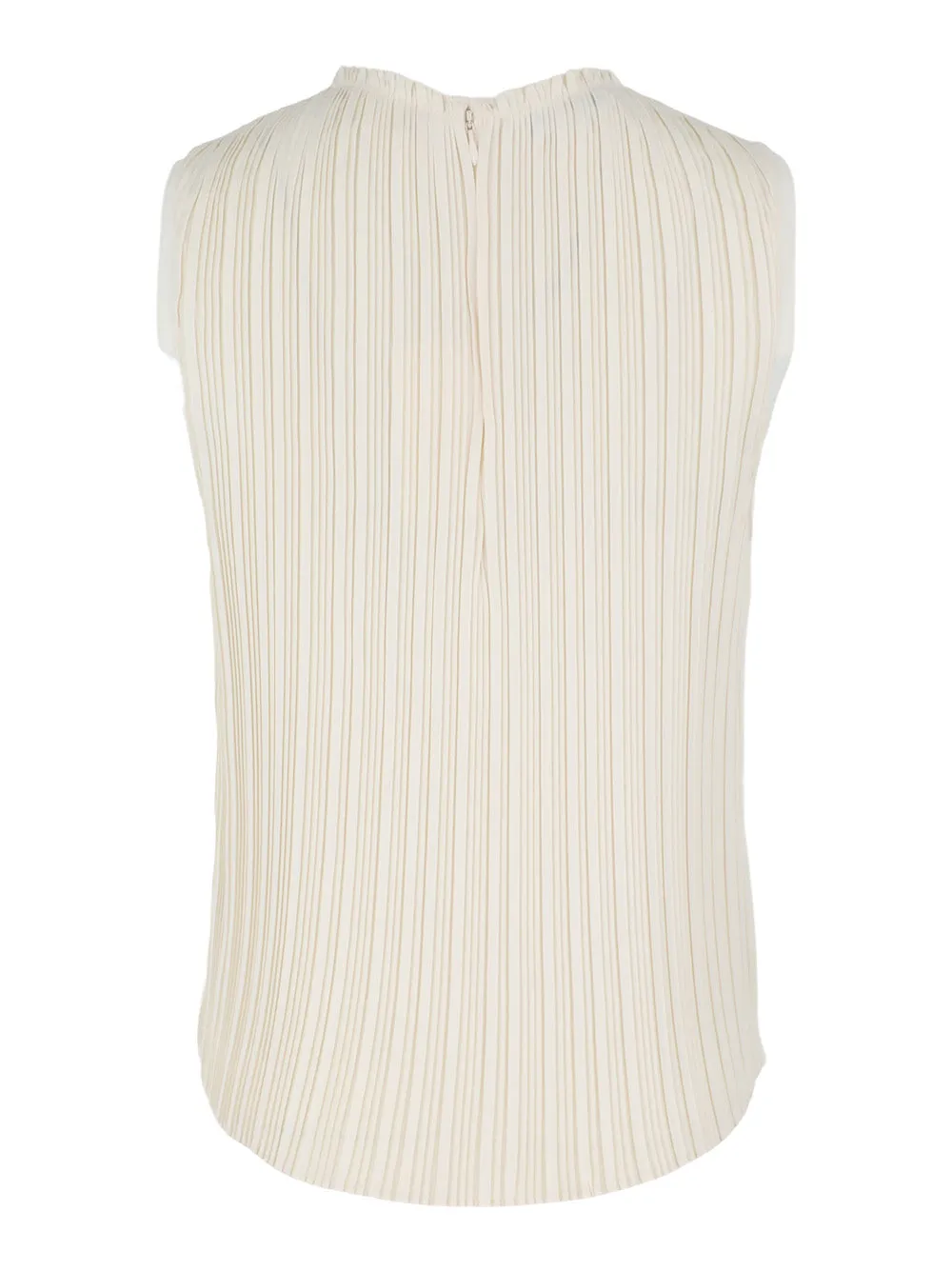 Vince Pleated Crew Neck Shell in Bell