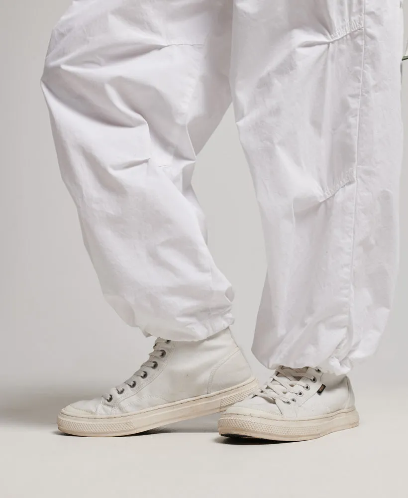 Vintage Baggy Parachute Pants | Optic