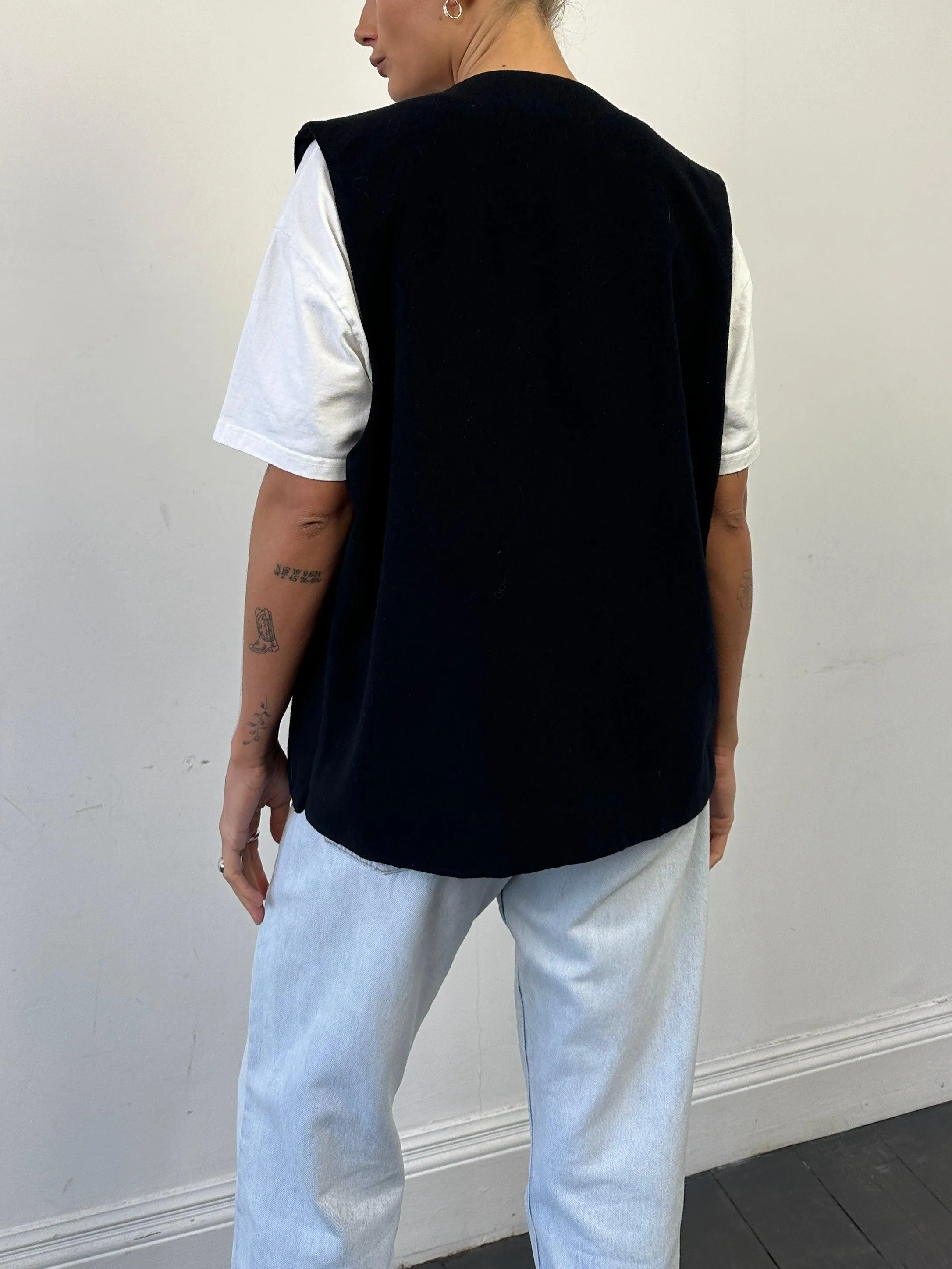 Vintage Wool Cashmere Waistcoat - XL