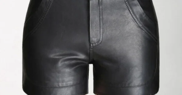 Women's Lambskin  Leather Evening Dance Party Sexy Pants