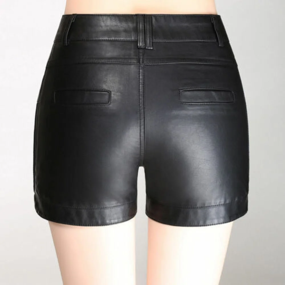 Women's Lambskin  Leather Evening Dance Party Sexy Pants